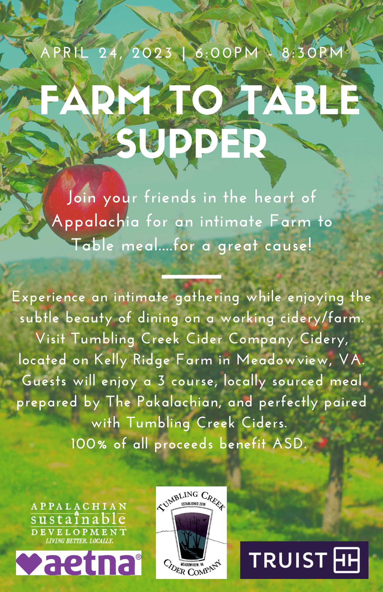 Tc3 Farm TC3 Farm to Table Supper - Appalachian Sustainable Development